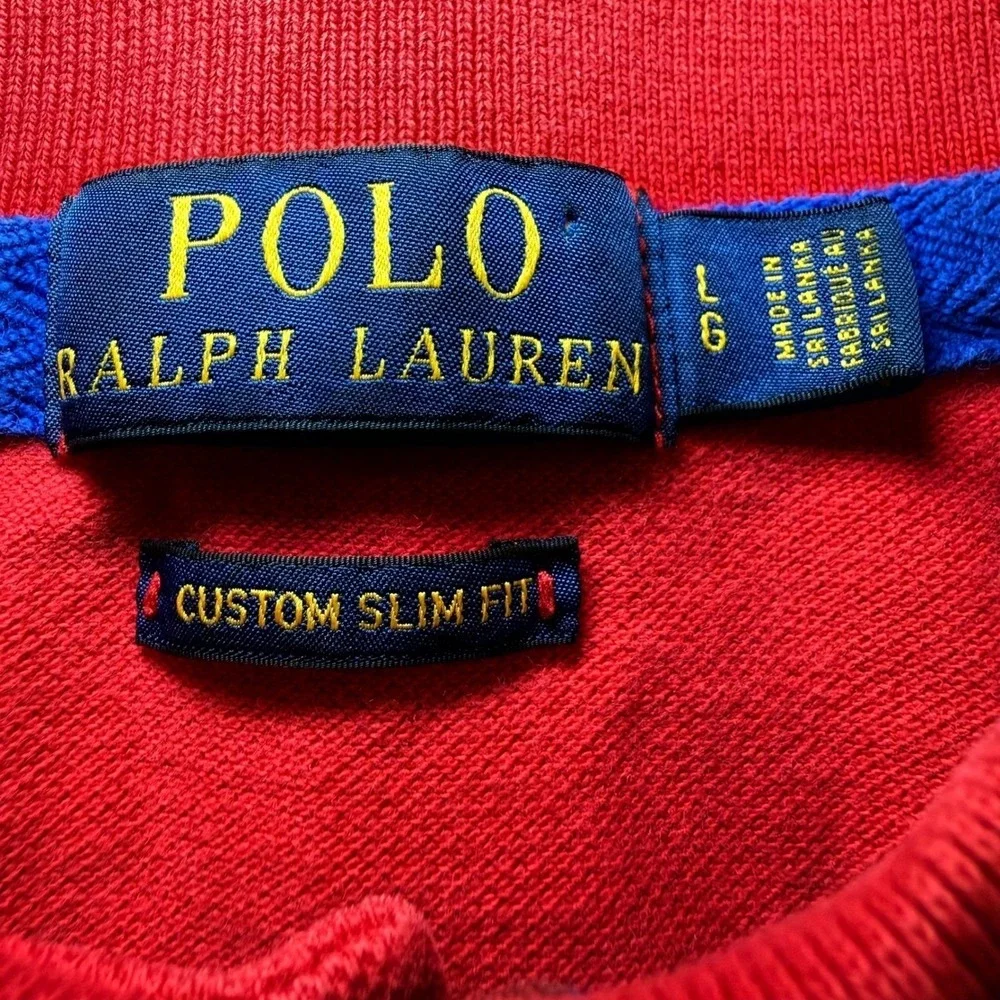 Polo Ralph Lauren 1967 Yacht Club Big Pony Polo Shirt Mens Large Custom Slim Fit